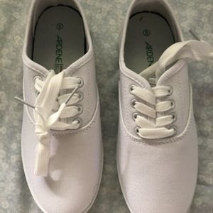 White Canvas Shoes